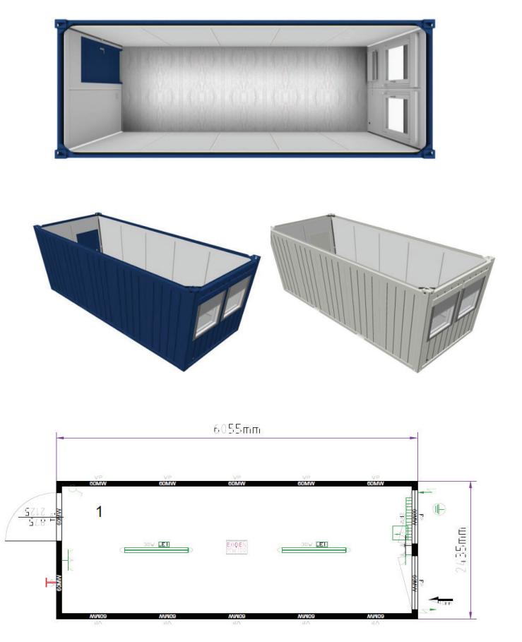 1 - Büro- /Mannschaftscontainer